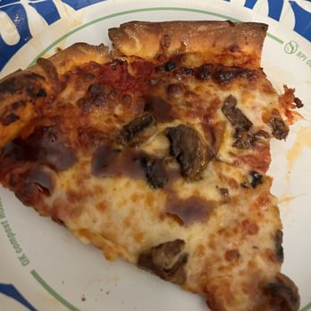 Blaze Pizza - slice of mushroom pizza out of the air fryer - Pizza Near Me - Scarborough, Maine