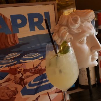 Capri Lasagneria - A touch of Capri! Hugo spritz mocktail. - Italian Near Me - Burlingame, California Capri Lasagneria - A touch of Capri! Hugo spritz mocktail. - Italian Near Me - Burlingame, California