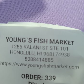 Young's Fish Market - Logo on receipt - Hawaiian Near Me - Honolulu, Hawaii Young's Fish Market - Logo on receipt - Hawaiian Near Me - Honolulu, Hawaii