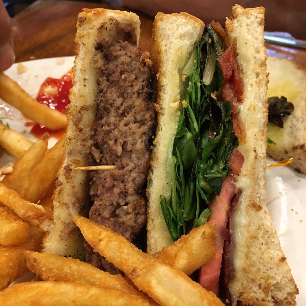 Olde Mill Tavern - Triple burger - New American Near Me - Harrison, Maine Olde Mill Tavern - Triple burger - New American Near Me - Harrison, Maine