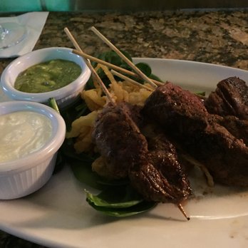 Jimmy's Kitchen and Bar - Filet Mignon skewers. Great dipping sauces, OK meat - American Near Me - Minnetonka, Minnesota Jimmy's Kitchen and Bar - Filet Mignon skewers. Great dipping sauces, OK meat - American Near Me - Minnetonka, Minnesota