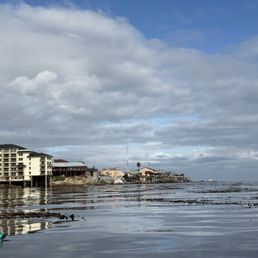 Cannery row from the sea Cannery row from the sea