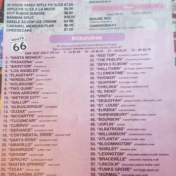 City Diner - Beverage menu - American Near Me - San Jose, California