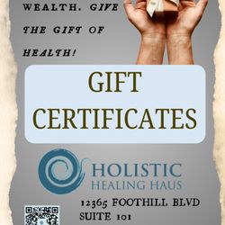 Holistic Healing Haus - Gift certificates available