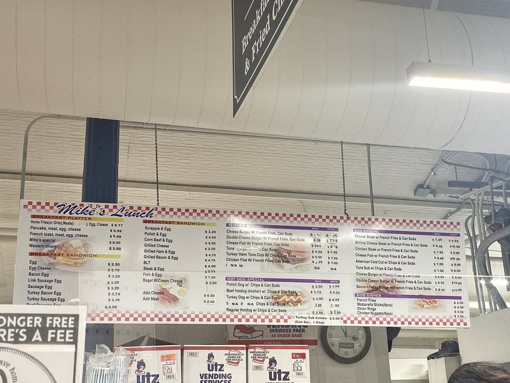 Food from Mike's Lunch