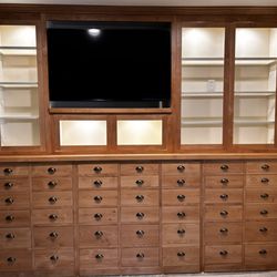 Cabinets and Cupboards - Alder 'apothecary' look in a bedroom