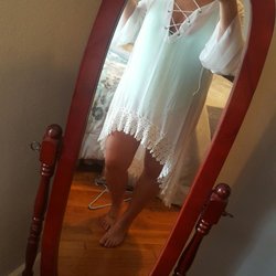 Orpheum Cleaners - Took my boring white swimsuit cover and upgraded it with this white lace trim! Beautiful job, very happy with the results! Thanks!