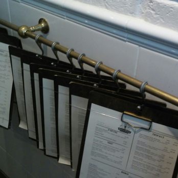 Maplewood Kitchen and Bar - Menus hang from poles attached to the wall. - Breakfast & Brunch Near Me - Cincinnati, Ohio