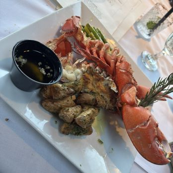 Hook - Crab stuffed Maine Lobster with potatoes and garlic asparagus - Seafood Near Me - Saint Clair Shores, Michigan