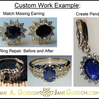 Jane A Gordon - Repair, refresh, copy lost earring, create matching pendant.
Jane@JaneGordon.com
212-688-8600 - Jewelry Near Me - New York, New York Jane A Gordon - Repair, refresh, copy lost earring, create matching pendant.
Jane@JaneGordon.com
212-688-8600 - Jewelry Near Me - New York, New York