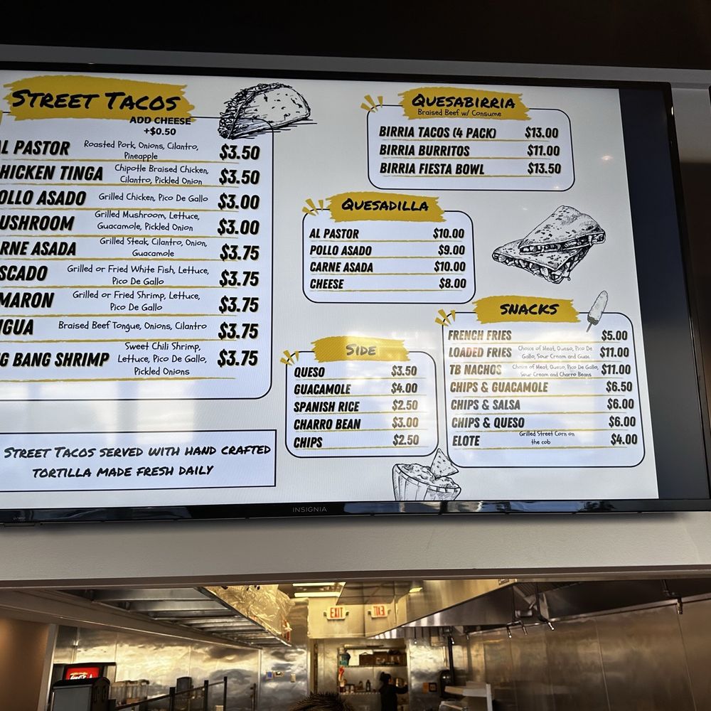 Taco choices Taco choices