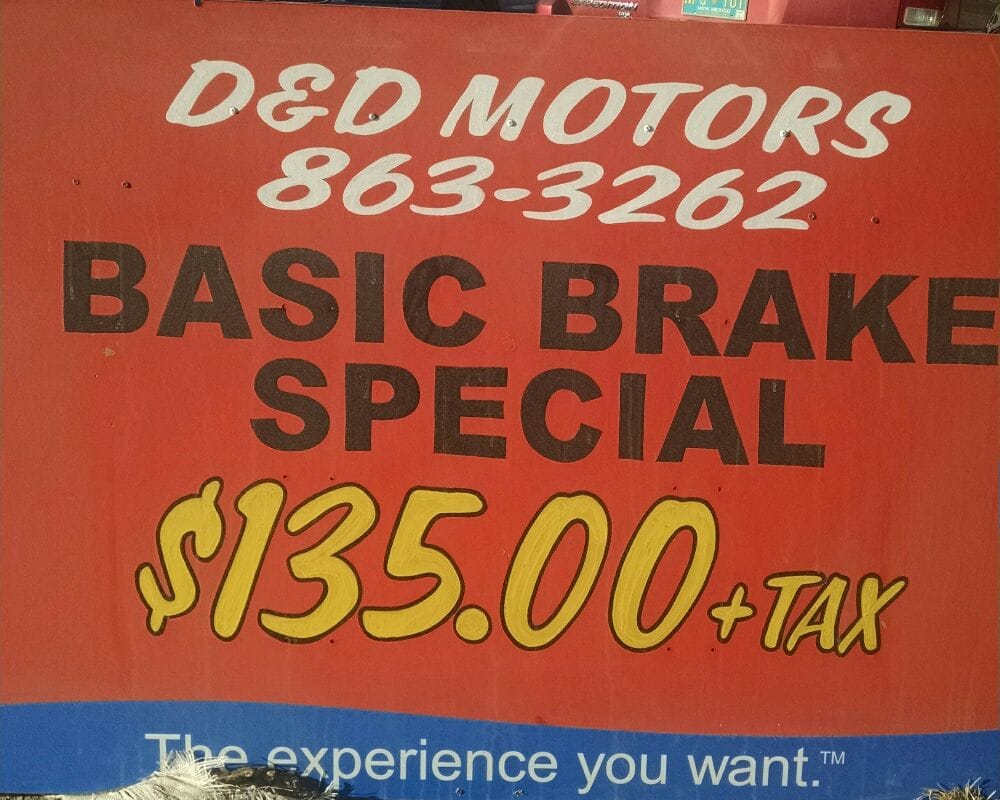 D & D MOTOR 401 West Hwy 66, Gallup, New Mexico Auto Repair Phone