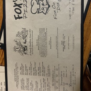 Fox's Pizza Den - menu - Pizza Near Me - Brookhaven, Mississippi Fox's Pizza Den - menu - Pizza Near Me - Brookhaven, Mississippi