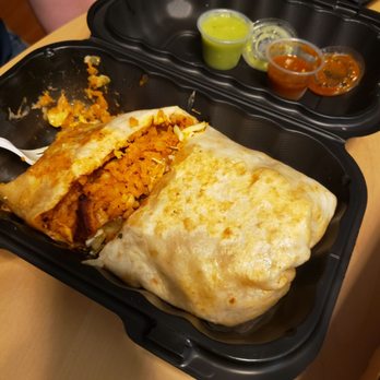 My Cocina - Burrito, grilled chicken. Husband liked this for sure. It's HUGE! - Mexican Near Me - Streamwood, Illinois