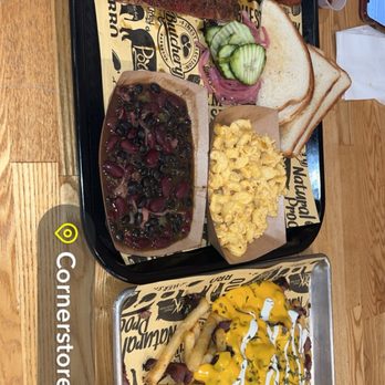 Cornerstone BBQ Redlands - Meat fries, black beans, Mac & cheese, sausage, tri-tip, and ribs. - Barbeque Near Me - Redlands, California Cornerstone BBQ Redlands - Meat fries, black beans, Mac & cheese, sausage, tri-tip, and ribs. - Barbeque Near Me - Redlands, California