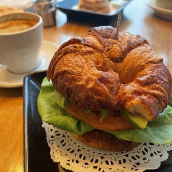 Cat Island Coffeehouse - Croissant with h and fresh veggies. - Coffee & Tea Near Me - Pass Christian, Mississippi Cat Island Coffeehouse - Croissant with h and fresh veggies. - Coffee & Tea Near Me - Pass Christian, Mississippi