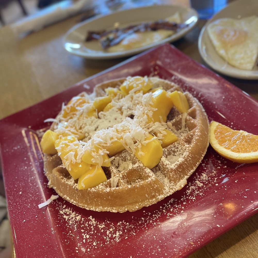 Toasted Mango Cafe - Award winning toasted coconut mango waffle - Cafes Near Me - Sarasota, Florida Toasted Mango Cafe - Award winning toasted coconut mango waffle - Cafes Near Me - Sarasota, Florida