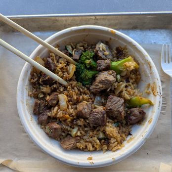 Legacy Hall - Steak bowl from Kellis Habachi located on 1st floor inside Legacy Hall - Food Court Near Me - Plano, Texas Legacy Hall - Steak bowl from Kellis Habachi located on 1st floor inside Legacy Hall - Food Court Near Me - Plano, Texas
