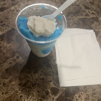 Trailside Treats Creamery - Blueberry Italian ice with non-dairy vanilla! - Ice Cream & Frozen Yogurt Near Me - Goshen, New York Trailside Treats Creamery - Blueberry Italian ice with non-dairy vanilla! - Ice Cream & Frozen Yogurt Near Me - Goshen, New York