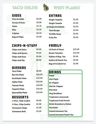Menu photo 3 Taco Delite Plano, TX Menu photo 3 Taco Delite Plano, TX