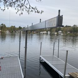 Immaculate Home Services - Custom boat canopy docking system.