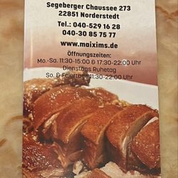 China Restaurant Maixims