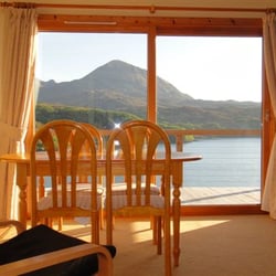 Kylesku Lodges - Living Room at Kylesku Lodges