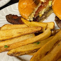 Sofrano’s - Burger with fresh cut fries