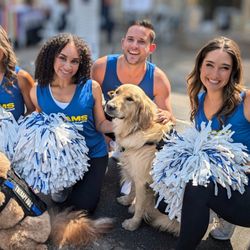 Top Performance Dog Training - He got to meet the Los Angeles Rams Cheerleaders.