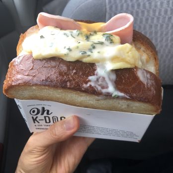 Oh-K-Dog - Ham and cheese egg sandwich - Korean Near Me - Houston, Texas
