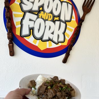 Spoon And Fork - Pork adobo - Filipino Near Me - Sacramento, California