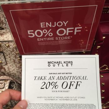Camarillo Premium Outlets - Black Friday sale: Michael kors 50% plus 20% off - Shopping Centers Near Me - Camarillo, California