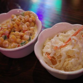Mr. Dak - Corn salad and Cole slaw - Chicken Wings Near Me - Flushing, New York