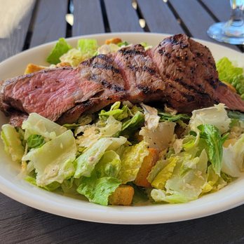 Canyons Restaurant at The Crossings - Caesar salad ($12) with optional steak ($14) - New American Near Me - Carlsbad, California