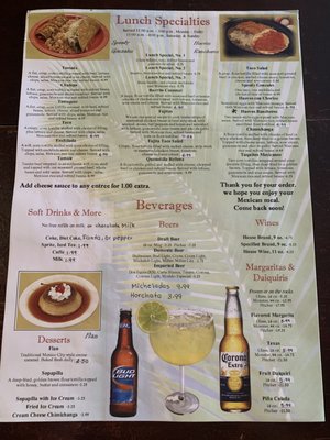 Menu photo 2 Cozumel Mexican Restaurant Smyrna, TN Menu photo 2 Cozumel Mexican Restaurant Smyrna, TN