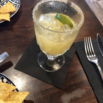 La Reina - Orange and lavender margarita - Mexican Near Me - Guelph, Ontario