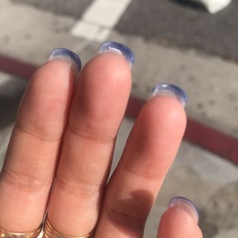 Pinks Nail Spa - More underneath of the acrylics. - Nail Salons Near Me - Los Angeles, California