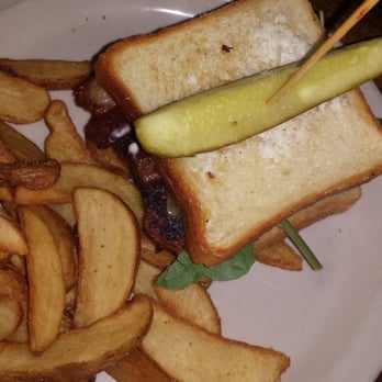 Brick Store Pub - Meatloaf Sandwich with potato wedges - Pubs Near Me - Decatur, Georgia