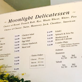 Moonlight Deli & Coffee - Menu - Delis Near Me - San Rafael, California Moonlight Deli & Coffee - Menu - Delis Near Me - San Rafael, California