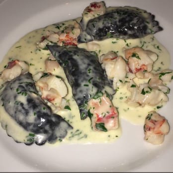Carbone - Lobster ravioli ... Stuffing was ok but the lobster pieces were amazing - Italian Near Me - Las Vegas, Nevada