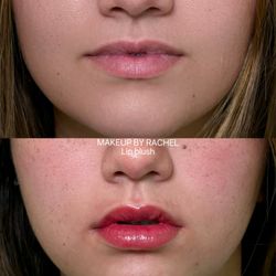 Lip blush before & after