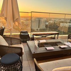 Hive and Honey Rooftop Bar - Fire pit table