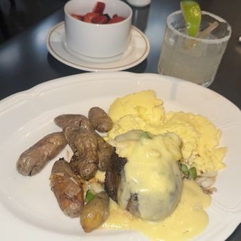 Dean's Steak & Seafood - Suppose to be filet mignon with eggs, potatoes and asparagus - Seafood Near Me - San Antonio, Texas Dean's Steak & Seafood - Suppose to be filet mignon with eggs, potatoes and asparagus - Seafood Near Me - San Antonio, Texas