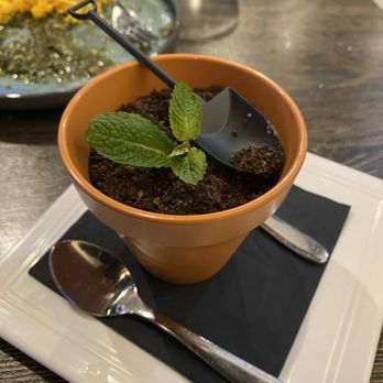 Sabores Tapas Bar - Chocolate dirt mousse - Tapas Bars Near Me - Arlington, Virginia