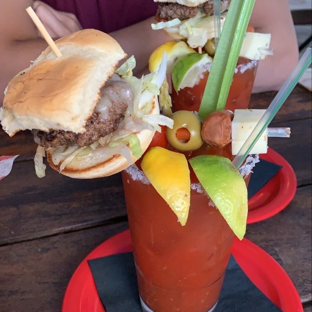 Sam's Tavern - Bloody mariaaaaaa that's a slider on there! - Burgers Near Me - Seattle, Washington Sam's Tavern - Bloody mariaaaaaa that's a slider on there! - Burgers Near Me - Seattle, Washington