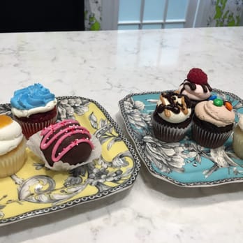 WHISK - Mini Cupcakes served on cute plates! (Check other photos for cupcake flavors) - Bakeries Near Me - Wheeling, West Virginia