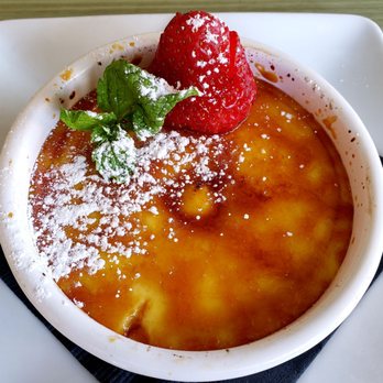 The Olive Restobar - Creme Brulee $9.00. Delicious! - Mediterranean Near Me - Downey, California