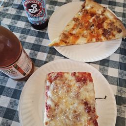 Sicilian's Sicilian and Spicy Buffalo slices Sicilian's Sicilian and Spicy Buffalo slices