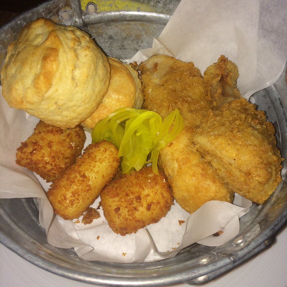 Sustenio - Honey fried chicken and mashed tots. - New American Near Me - San Antonio, Texas Sustenio - Honey fried chicken and mashed tots. - New American Near Me - San Antonio, Texas