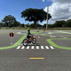 North Park Traffic Garden - Roadway freshly painted.